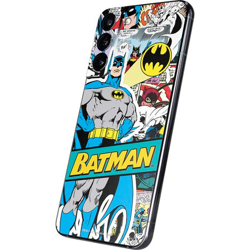 DC Comics Batman Vintage Pose Collage Art Galaxy S22 Plus Skin